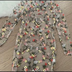 Tiger Mist Embroidered Flower Dress